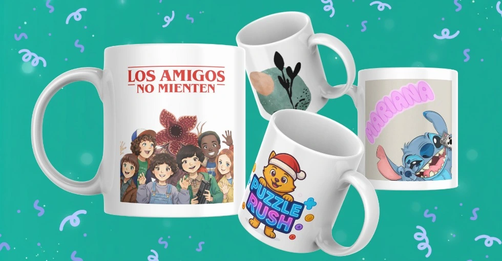 Ejemplos de tazas personalizadas: regalo, empresa y eventos